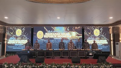 Mahkamah Agung Republik Indonesia (RI) usai melakukan refleksi akhir tahun 2024 Balairung MA, Jumat, 27 Desember 2024 pukul 09.00 WIB. (Foto: Suara Realitas).