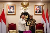 Menkopolkam terima pimpinan KPK dalam mendukung pemberantasan korupsi. (Foto: Istimewa).