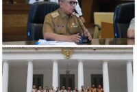 Kepala Kantor Wilayah Badan Pertanahan Nasional Provinsi Banten, Sudaryanto, Senin (10/3/2025) mengunjungi Rumah Dinas Gubernur Banten yang berlokasi di Gedung Negara, Alun-Alun Kota Serang, Banten.(foto:istimewa)