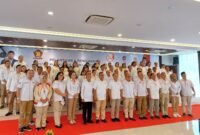 Pelantikan Pengurus Daerah dan Cabang Gekira Banten di Kantor DPD Gerindra Banten, Sabtu (22/3/2025). [Suararealitas/Tio]