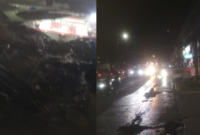 Air limbah yang meluber ke aliran irigasi hingga jalan diduga milik Restoran Bebek Carok di Ciledug yang alami kebocoran tersebut dikeluhkan warga sekitar lantaran mengeluarkan bau tak sedap. (Foto: Istimewa).