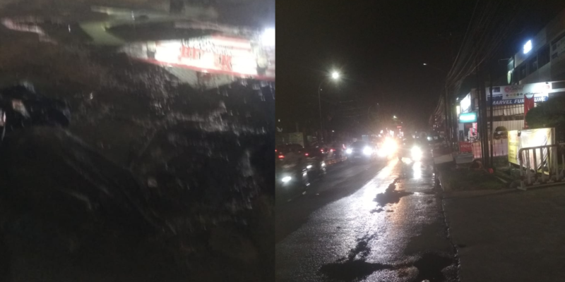 Air limbah yang meluber ke aliran irigasi hingga jalan diduga milik Restoran Bebek Carok di Ciledug yang alami kebocoran tersebut dikeluhkan warga sekitar lantaran mengeluarkan bau tak sedap. (Foto: Istimewa).