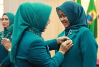 Ketua TP PKK Kabupaten Tangerang, Hj. Rismawati Maesyal Rasyid, menyampaikan rasa syukur atas tanggung jawab dan amanah besar yang diberikan. Pihaknya akan segera berkoordinasi dengan seluruh TP PKK kecamatan untuk merumuskan program dan kegitan yang selaras dengan program-program pemerintah daerah yang telah ditetapkan.(foto:Esklusif,Suara Realitas.co)