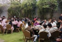 Suasana ramah tamah lepas sambut Asisten Intel Kodam di Grand Ballroom, Jimbaran, Bali. (Foto: Istimewa).