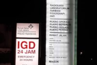 Penampakkan RSUD Kalideres, Jakarta Barat di malam hari. (Foto: news.devilo.co).