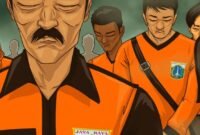 ILUSTRASI: rekrutmen PPSU di Kelurahan Tugu Selatan, Jakarta Utara tuai polemik. (Foto: Dok.X@komik_jakarta/Ist).