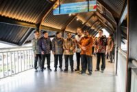 POTRET: Gubernur DKI Jakarta, Pramono Anung didampingi Wagub Rano Karno saat meresmikan hak penamaan Stasiun LRT. (Foto: Istimewa).