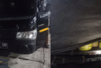 POTRET: tertangkapnya sebuah pick up yang berisikan gas suntikan dari Rumpin, Kabupaten Bogor, Jawa Barat yang siap didistribusikan ke agen-agen. (Foto: Ekslusif news.devilo.co).