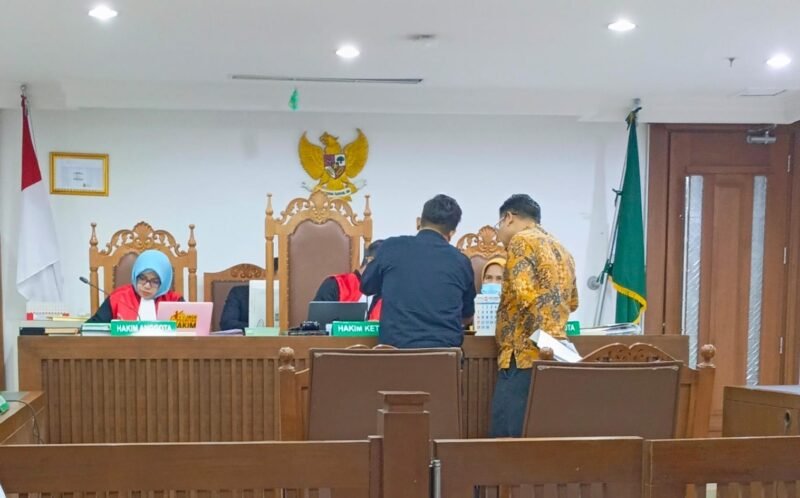 POTRET: gugatan wanprestasi PWI Pusat, tergugat I dan II mangkir tanpa alasan. (Foto: Istimewa).