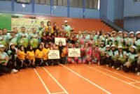POTRET: rampungnya Festival Olahraga Rakyat Senam Kreasi Ondel-ondel di Gelanggang Remaja Jakarta Utara. (Foto: Istimewa).