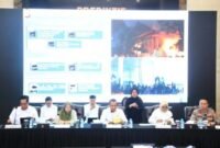 POTRET: Polri saat press conference para tersangka pasca kerusuhan. (Foto: Istimewa)