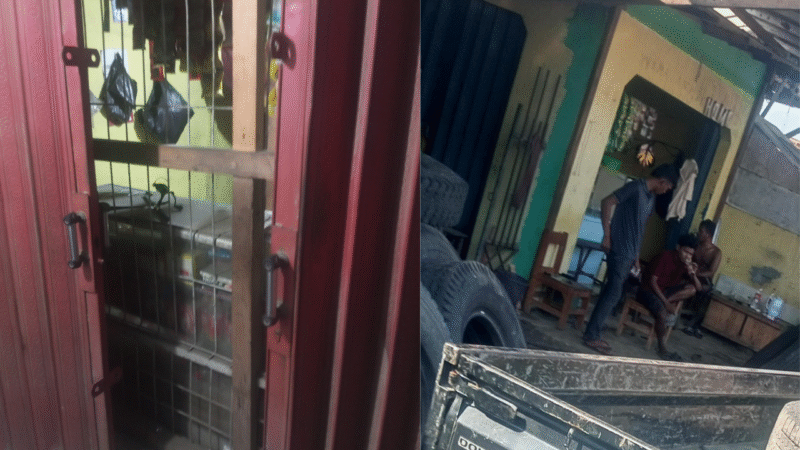 POTRET: dua lokasi titik transaksi peredaran pil koplo di Karawang. (Foto: news.devilo.co).