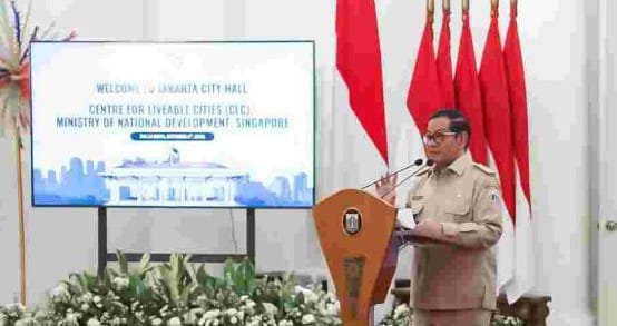 POTRET: Gubernur DKI Jakarta, Pramono Anung Wibowo saat menerima delegasi Singapura. (Foto: Istimewa)
