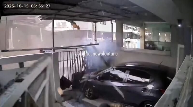 TANGKAPAN LAYAR: ledakan tabung gas 12 kg di Cengkareng Jakbar. (Foto: Capture Instagram @jakarta_newsfeature).