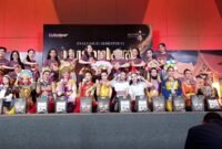 Sanggar tari Mustika Ayu dalam evaluasi II Semester I menampilkan pergelaran tari Nusantara yang di tampilkan anak - anak sanggar tari, dari usia dini sampai usia tingkat dewasa.